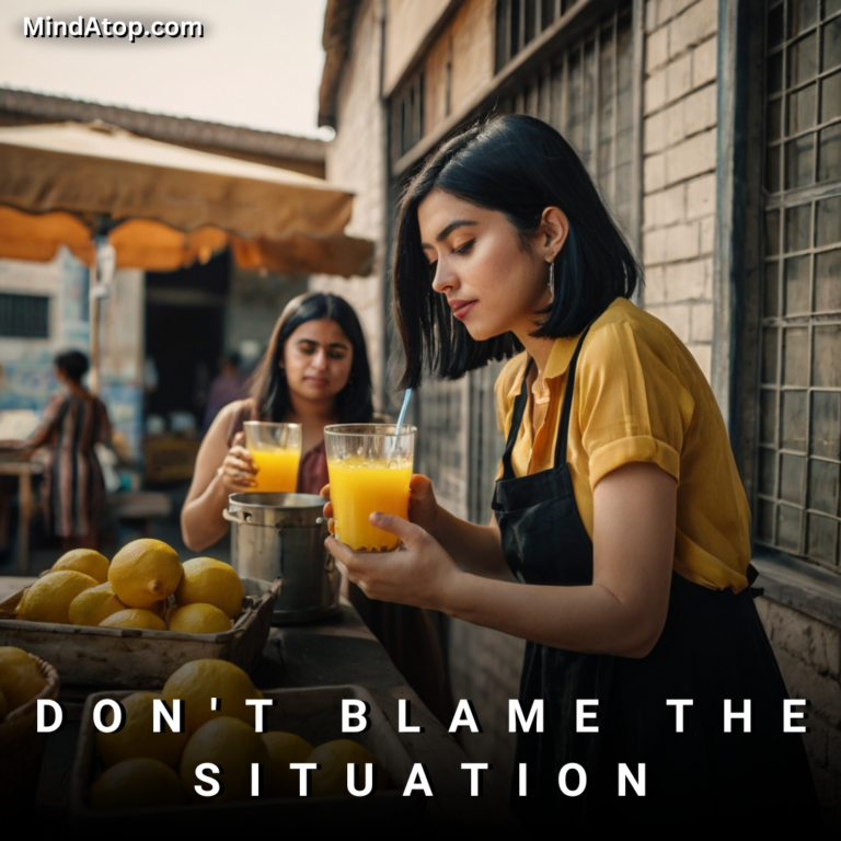 Don't Blame the Situation