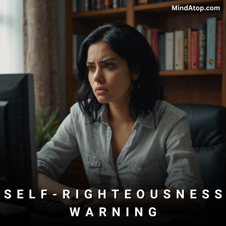 Self-Righteousness Warning